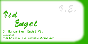 vid engel business card